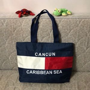 CANCUN CARIBBEAN SEA BAG WITH ZIPPER